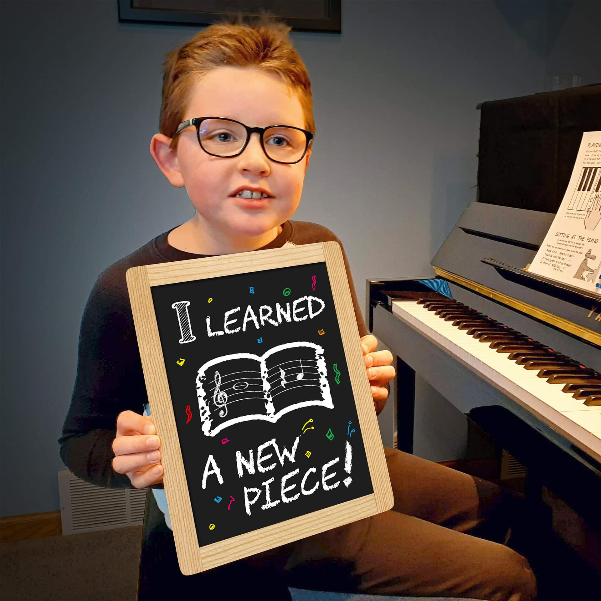 More Piano Photo Props For First Lesson Celebrations